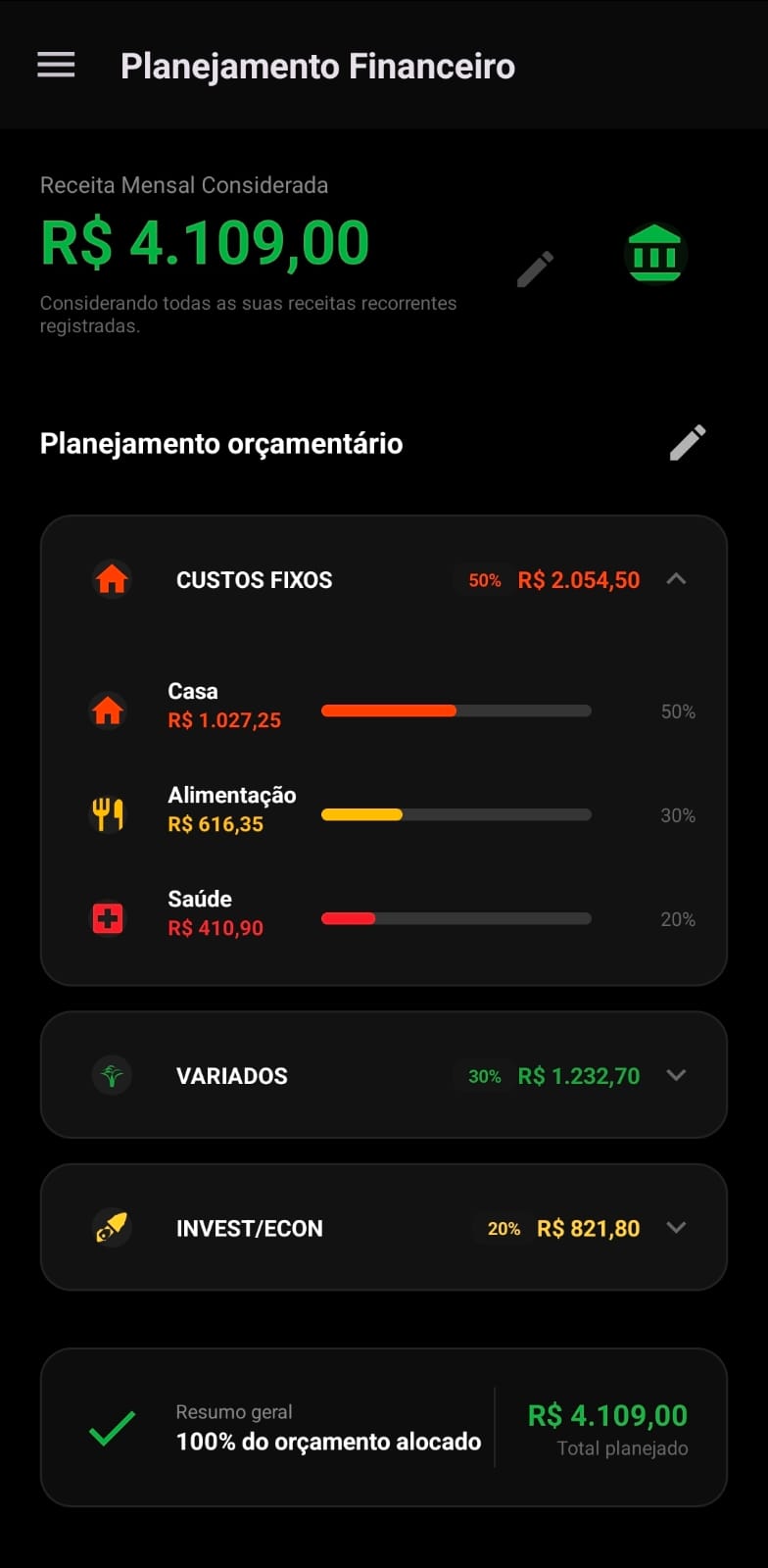 App Planejamento